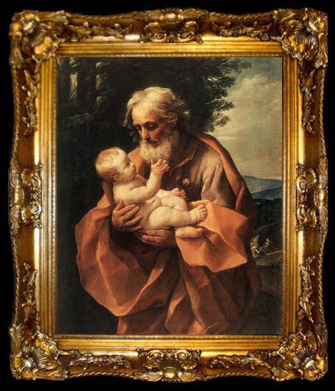 framed  RENI, Guido St Joseph with the Infant Jesus dy, ta009-2